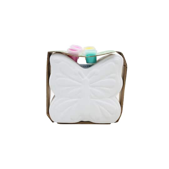 Butterfly-Shaped Ceramic Planter Kit by Creatology™